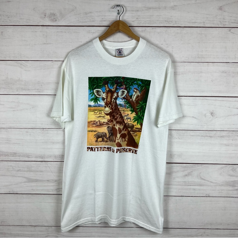 Vintage 1990s Human I Tees Nature T-Shirt Large